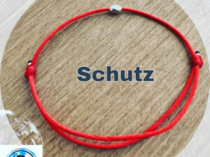 Rotes Schutzarmband mit 3 Silberkugeln – Handgemachte Kabbala, Amulett gegen negative Energien. (Erwachsene)
