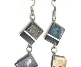 Mini-Buch-Ohrringe im Anime-Stil – Für Otaku- und Kawaii-Looks